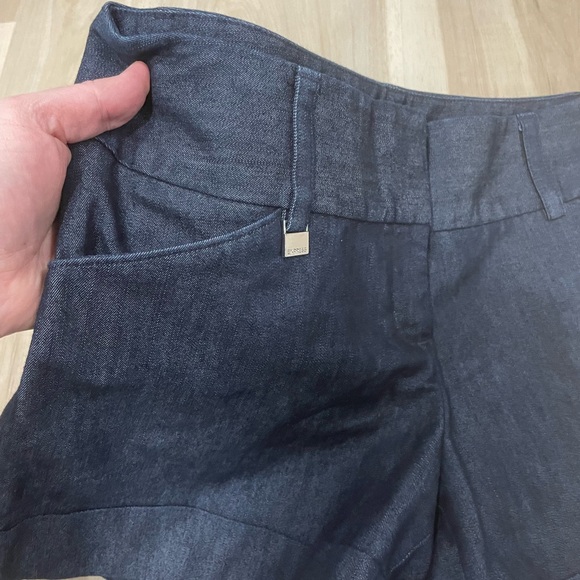 Stylish Women's Black and Blue Shorts by EXPRESS - Picture 3 of 6